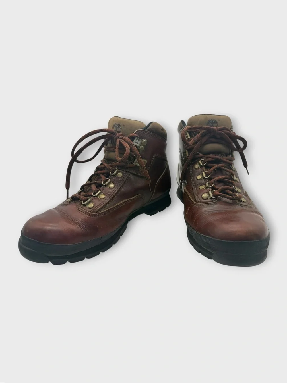 Timberland Euro Hiker Vintage Y2K Men's Brown Leather Hiking Boot Size 9.5